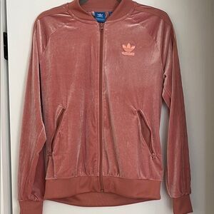 Adidas Women's Rose Velvet Bomber Jacket